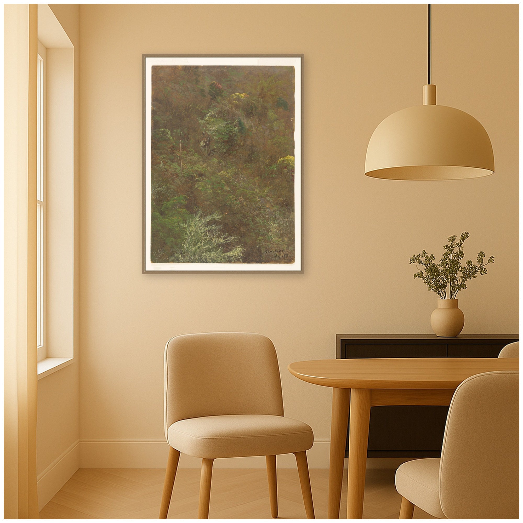 Framed Canvas 28x38 Sylvie Dark Gold 6
