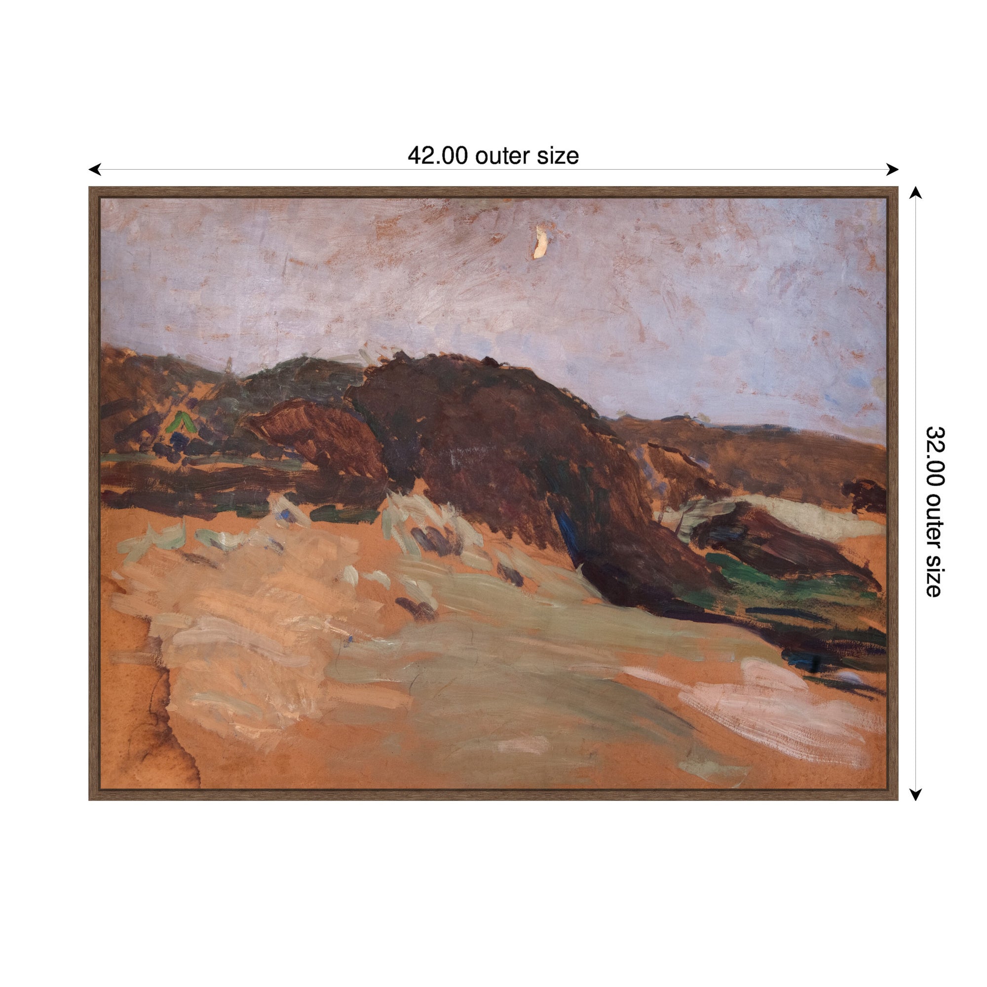 Framed Canvas 42x32 Sylvie Walnut 2