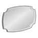 Scallop Mirror White Gray 21x32 6