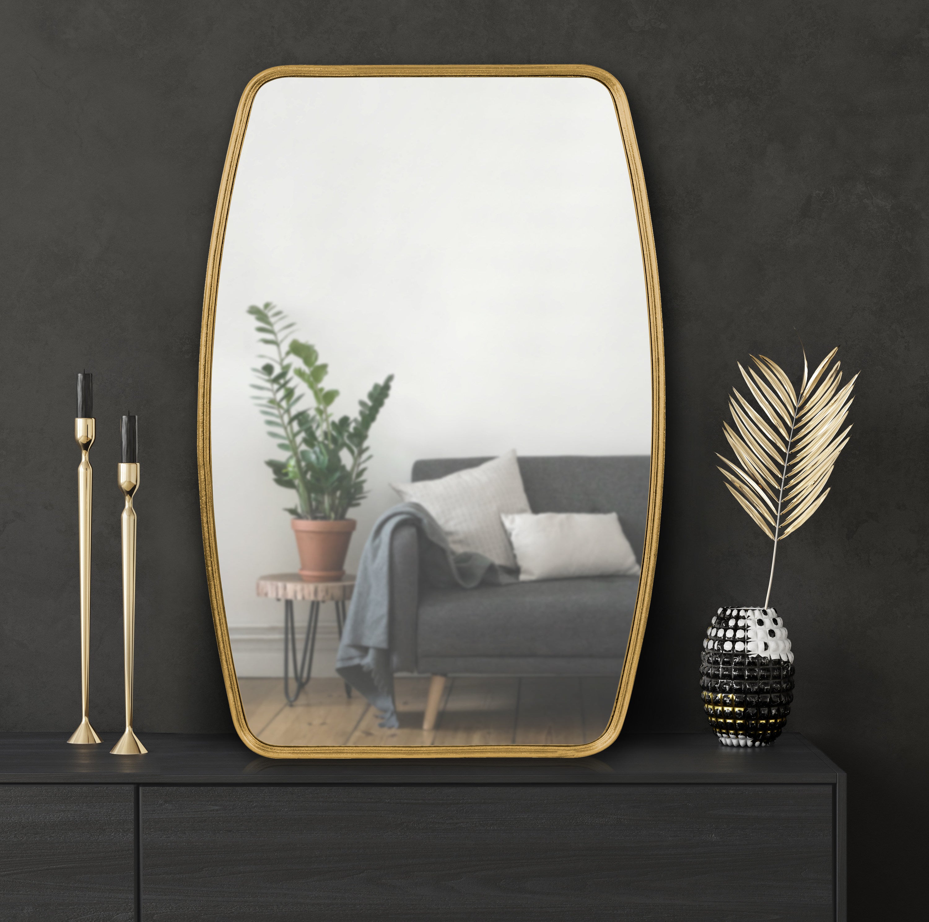Capsule Mirror Gold 20x32 7
