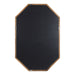 Octagon Mirror Rustic Brown 24x36 4
