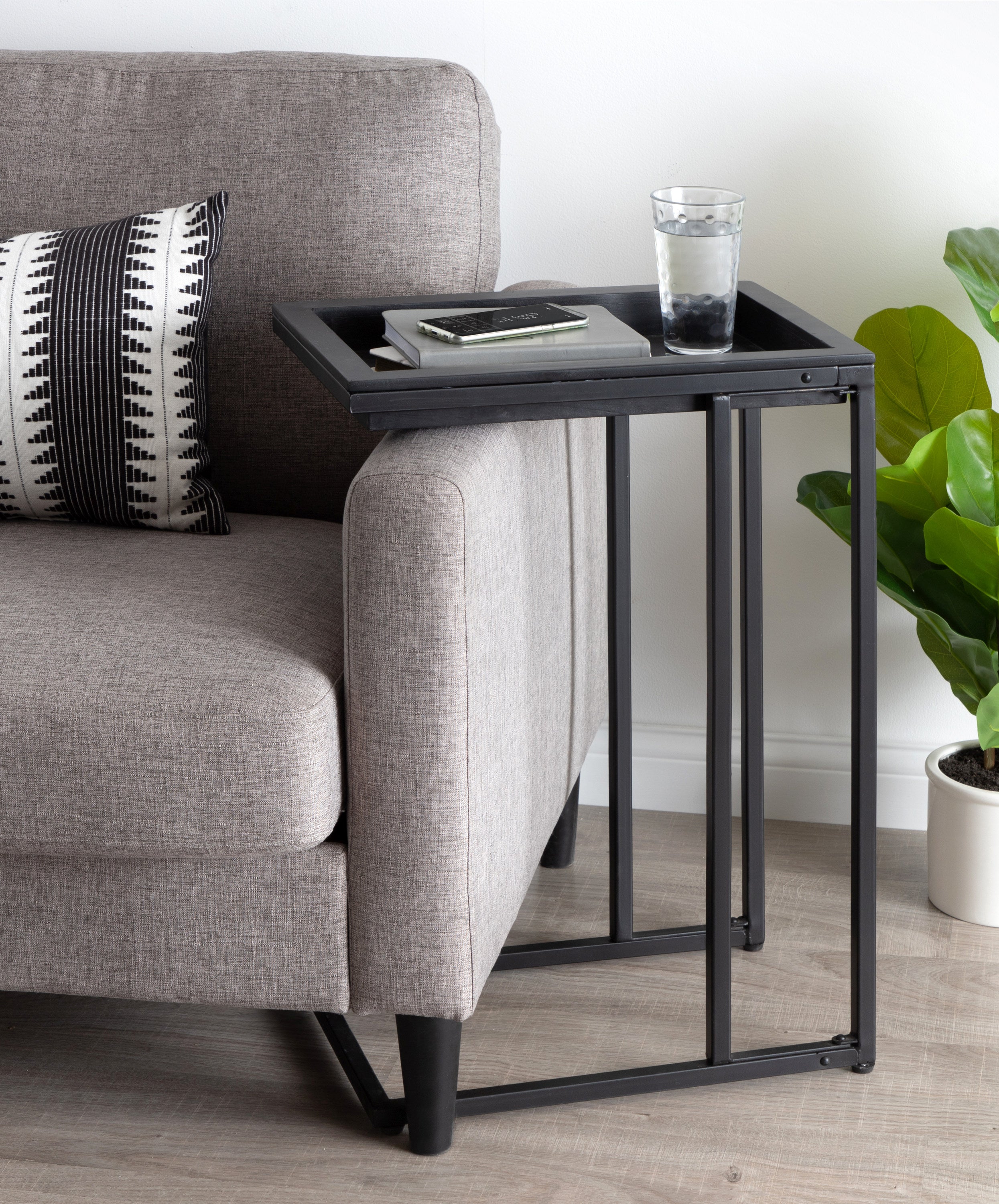 Lockridge Wood and Metal C-Table
