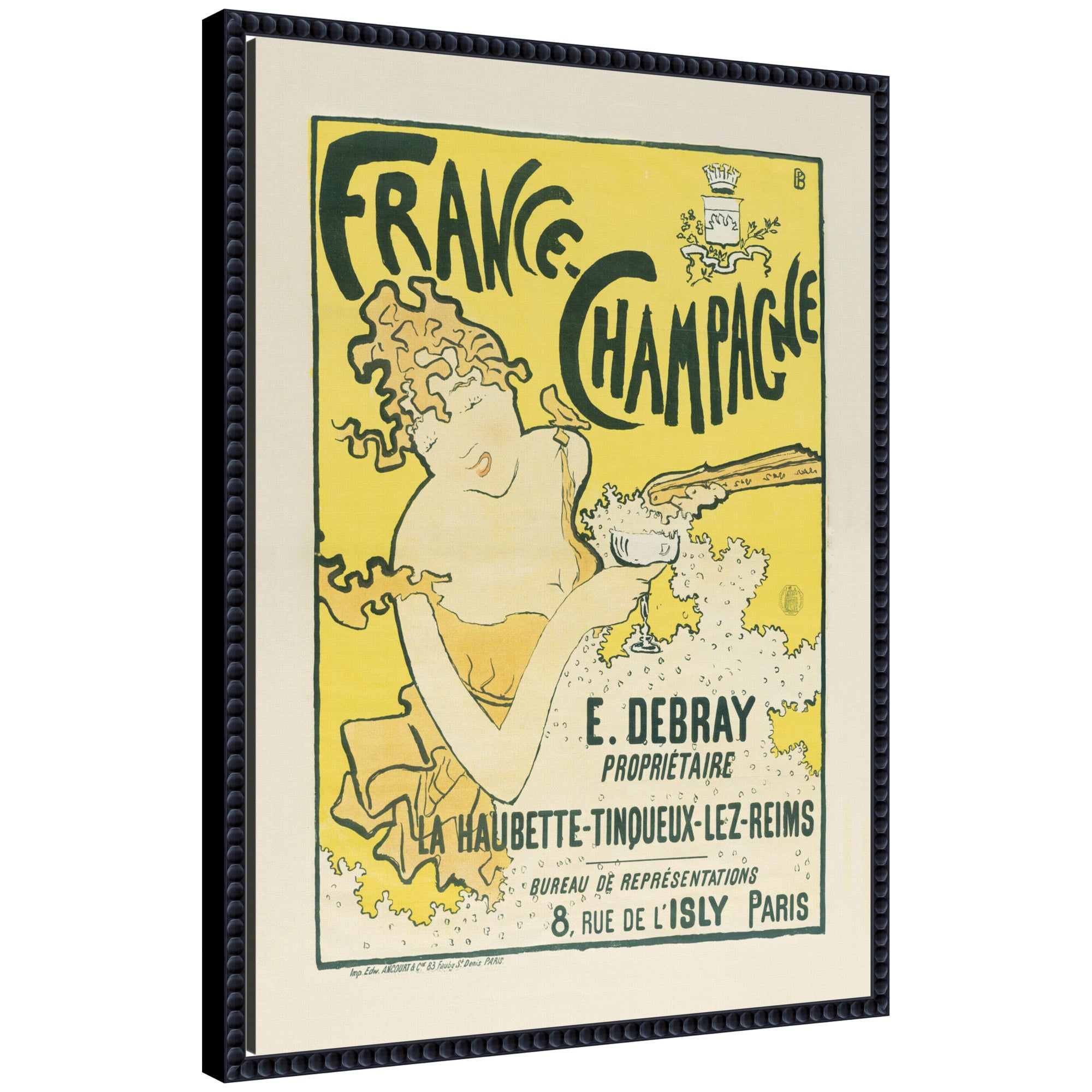 France Champagne 1889 91 Pierre Bonnard by The Art Institute of Chicago Framed Canvas Wall Art Print