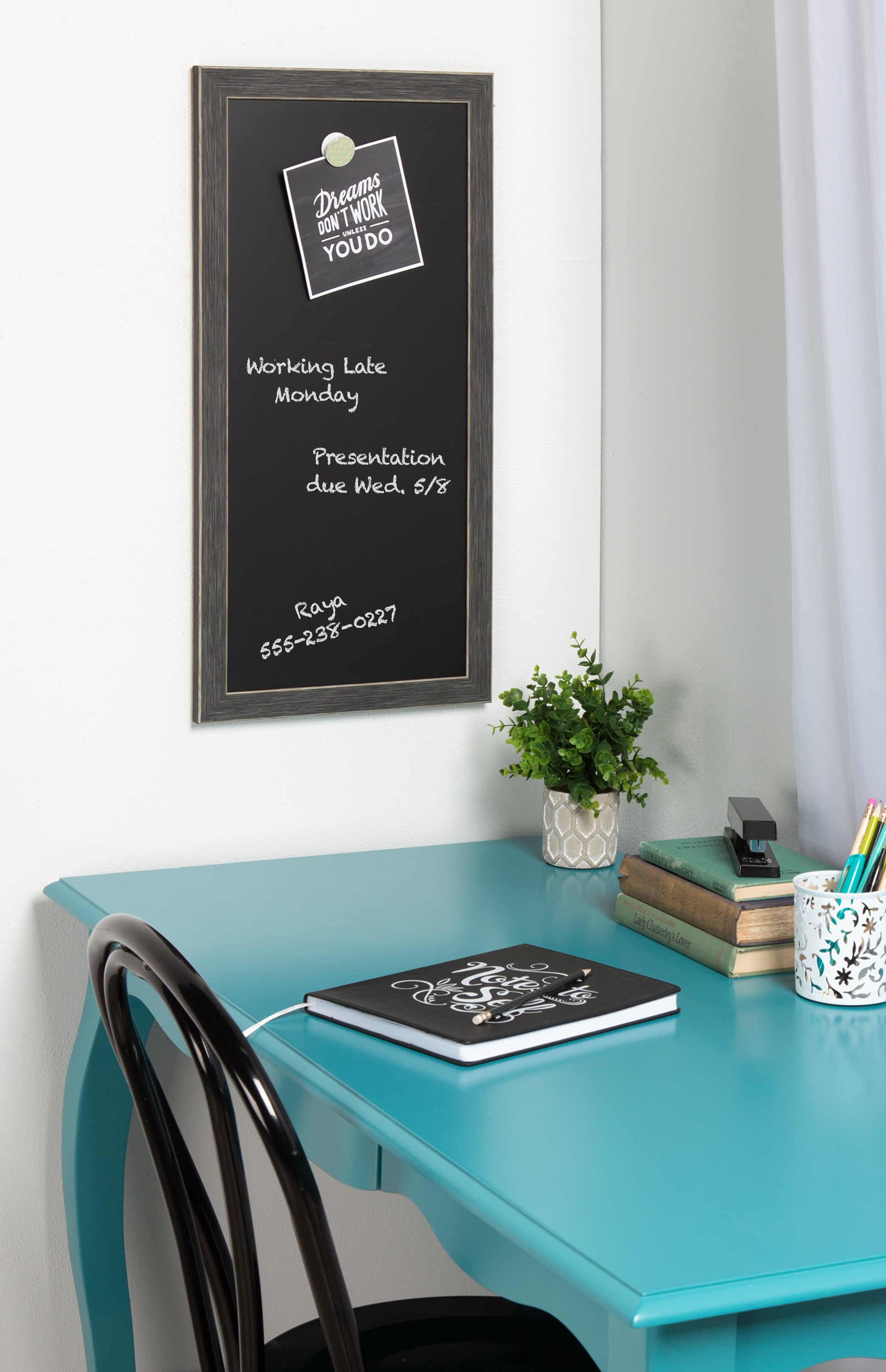 Wyeth Framed Magnetic Chalkboard