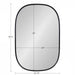 Capsule Mirror Black 24x36 5
