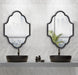 Scallop Mirror Black 18x24 7