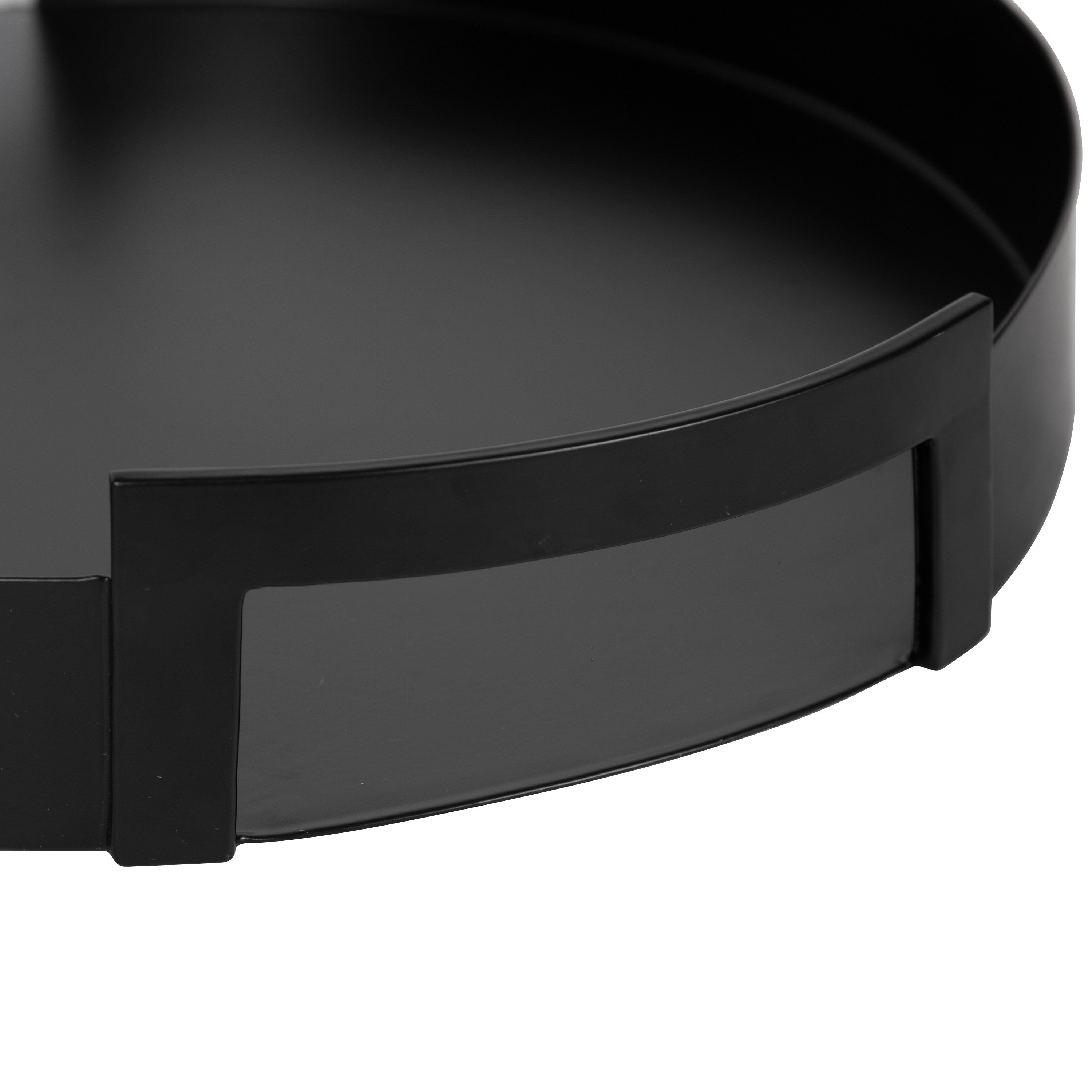 Single Tray Black 15" Diameter 5