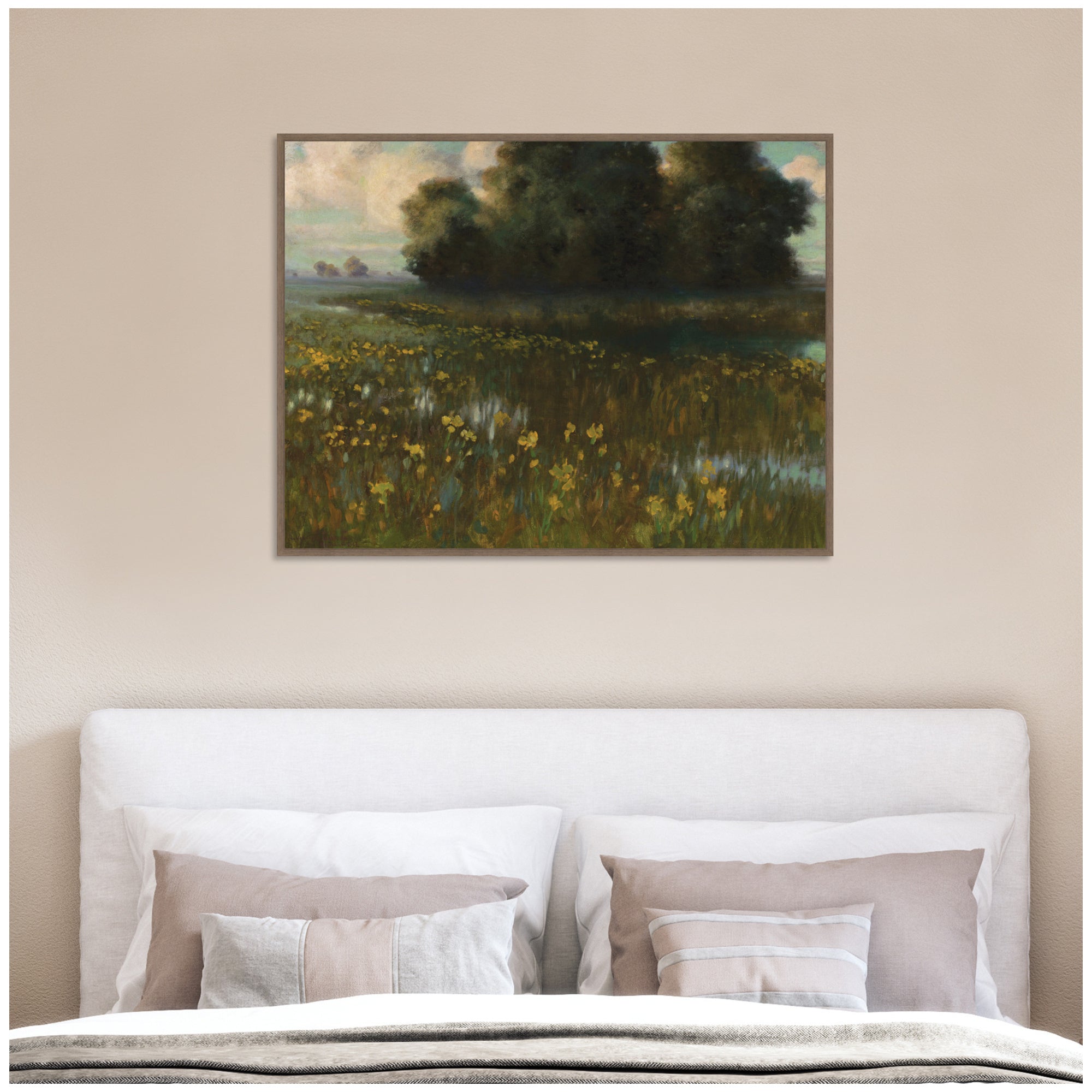 Framed Canvas 42 x 32 Sylvie Walnut 6