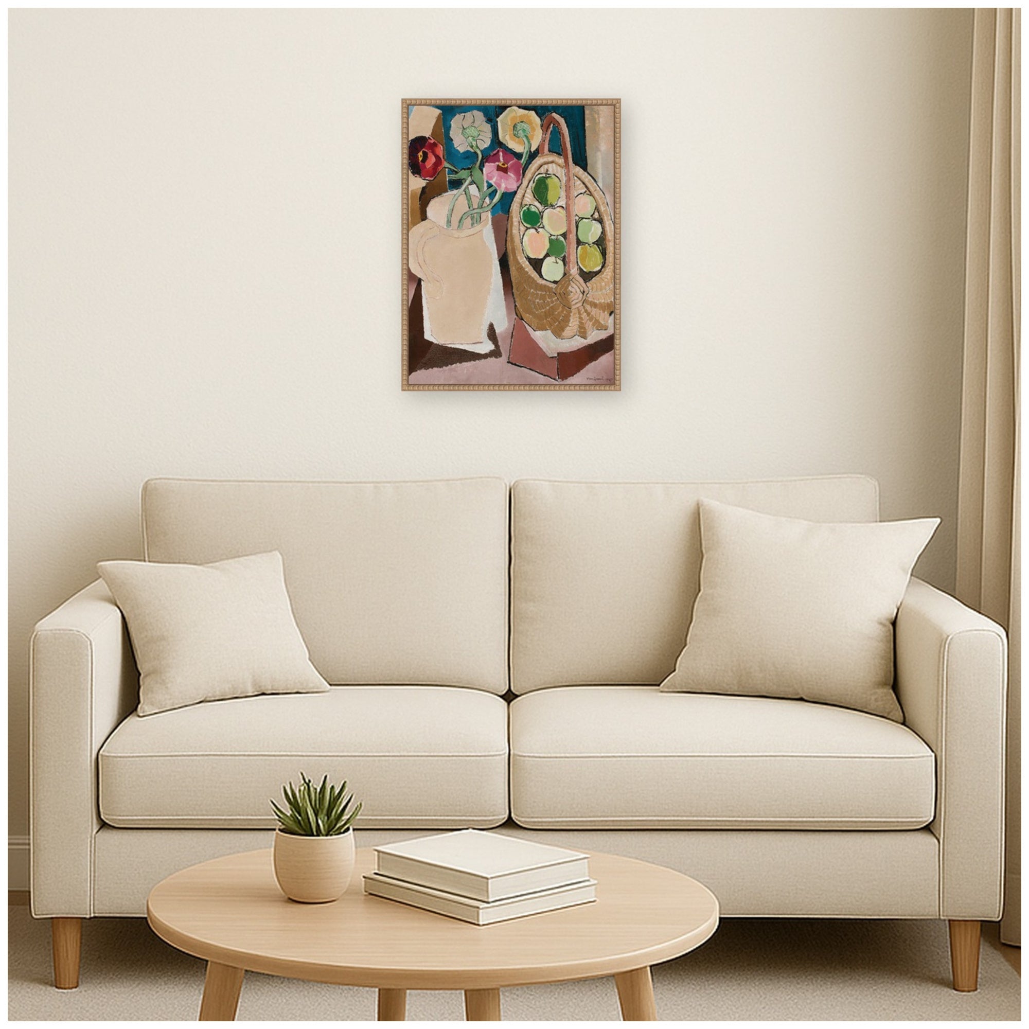 Framed Canvas 18x24 Sylvie Beaded Rustic Natural 7