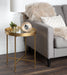 Side Table Gold Mirror 18.25x18.25x22 7