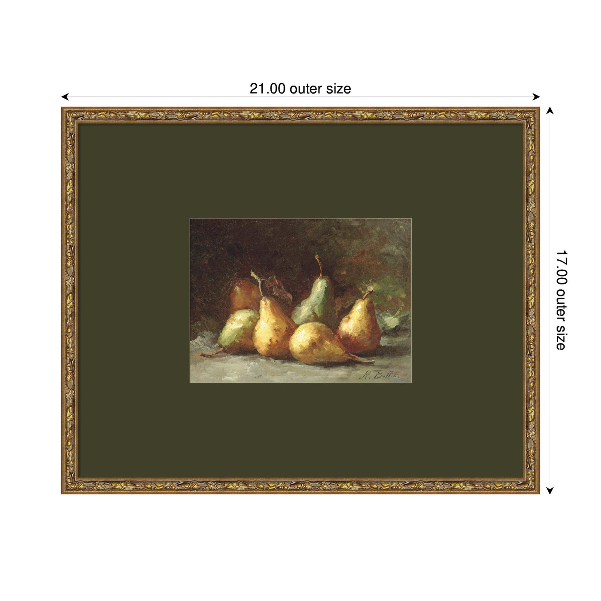 Framed Art 21x17 Belvedere Bronze 2