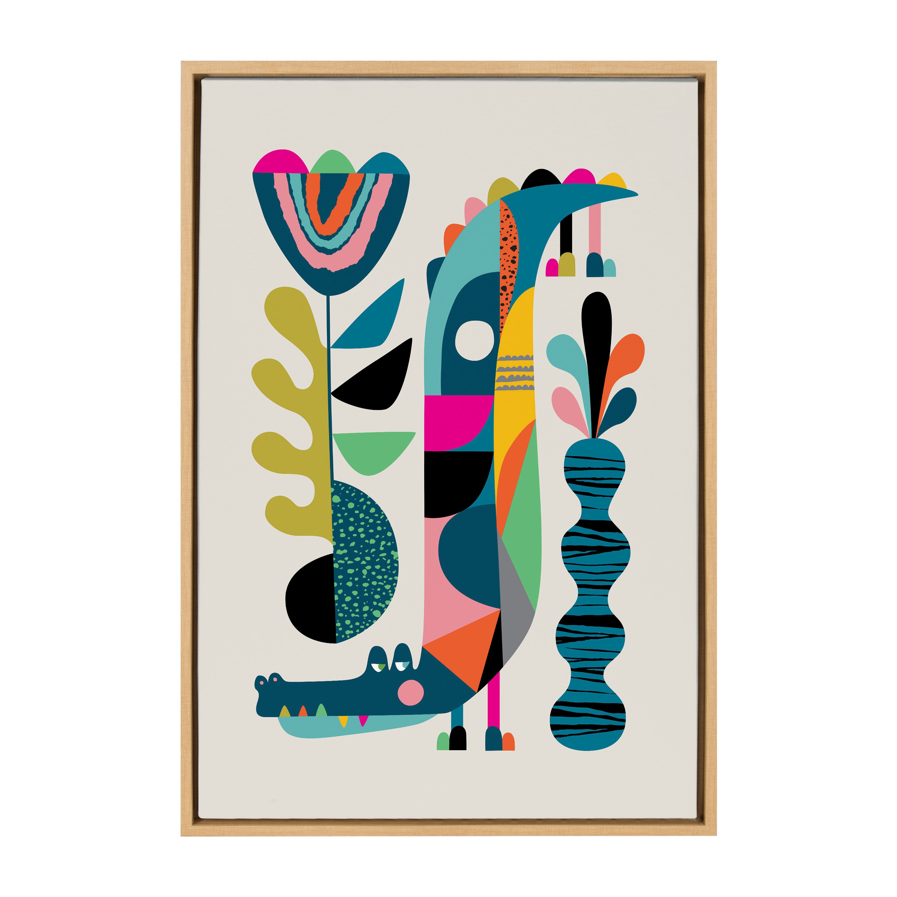 Framed Canvas Sylvie Natural 23x33 2