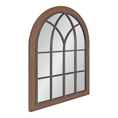 Windowpane Mirror Brown 22x28 1