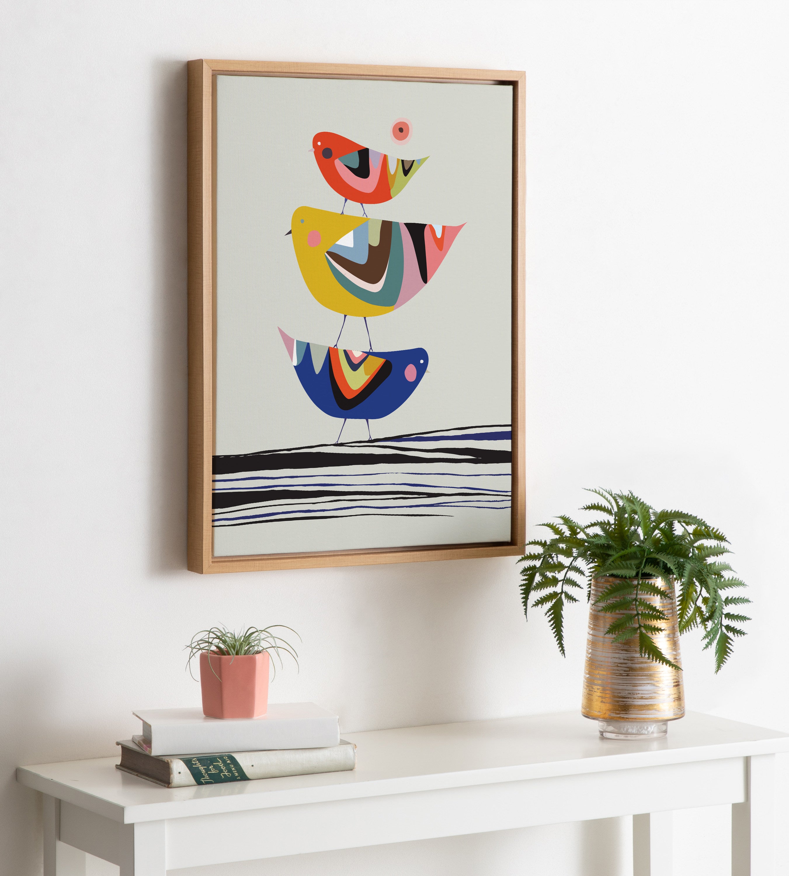 Framed Canvas Sylvie Natural 18x24 6
