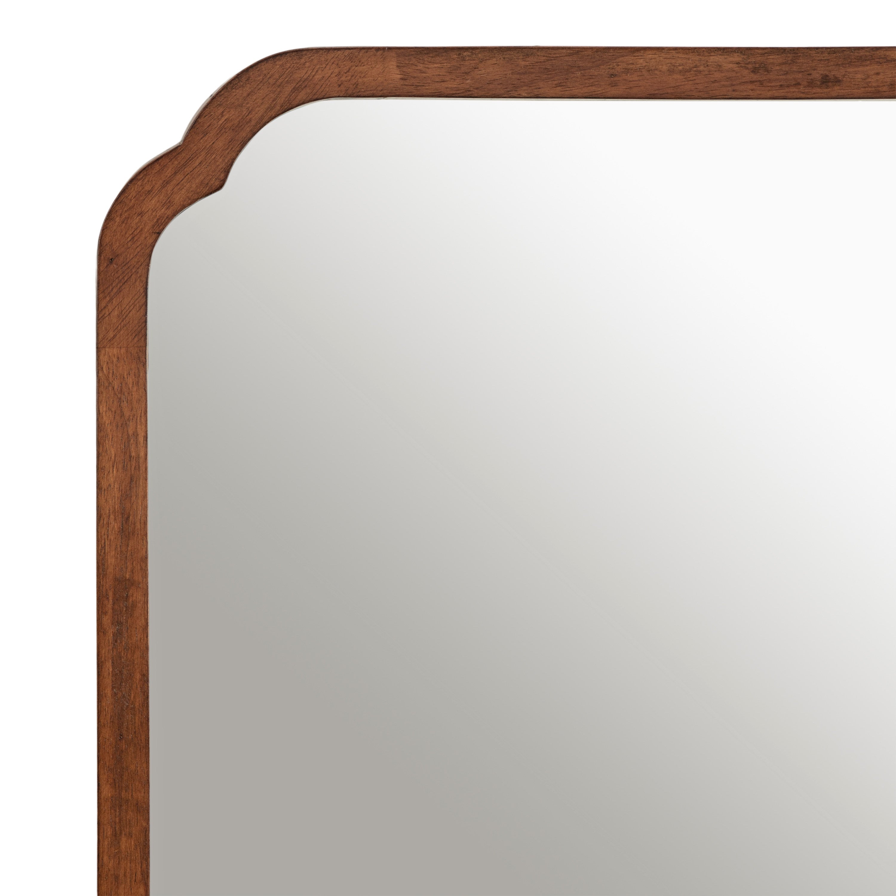 Scallop Mirror Brown 24x36 3
