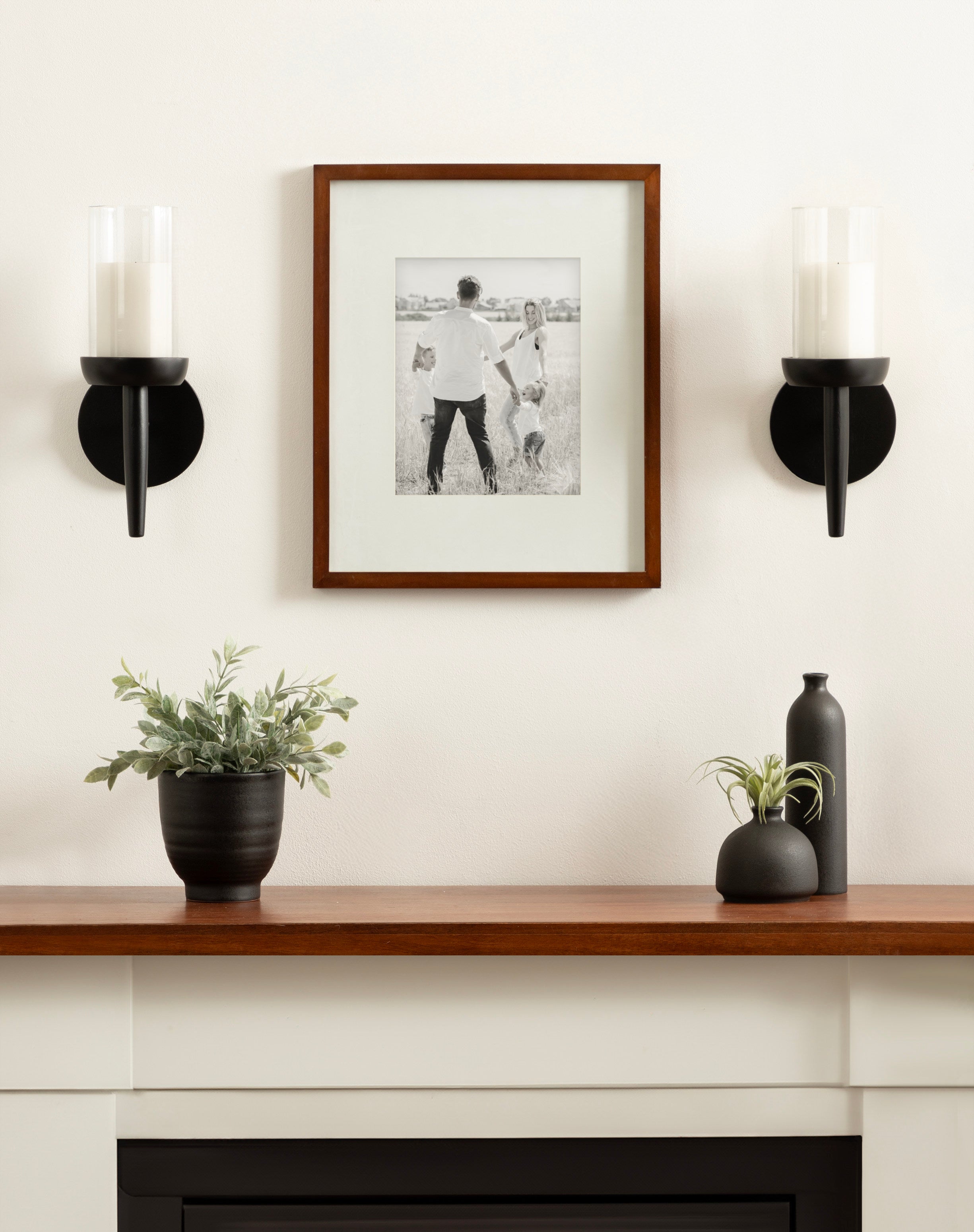 Shae Wood and Glass Wall Sconce