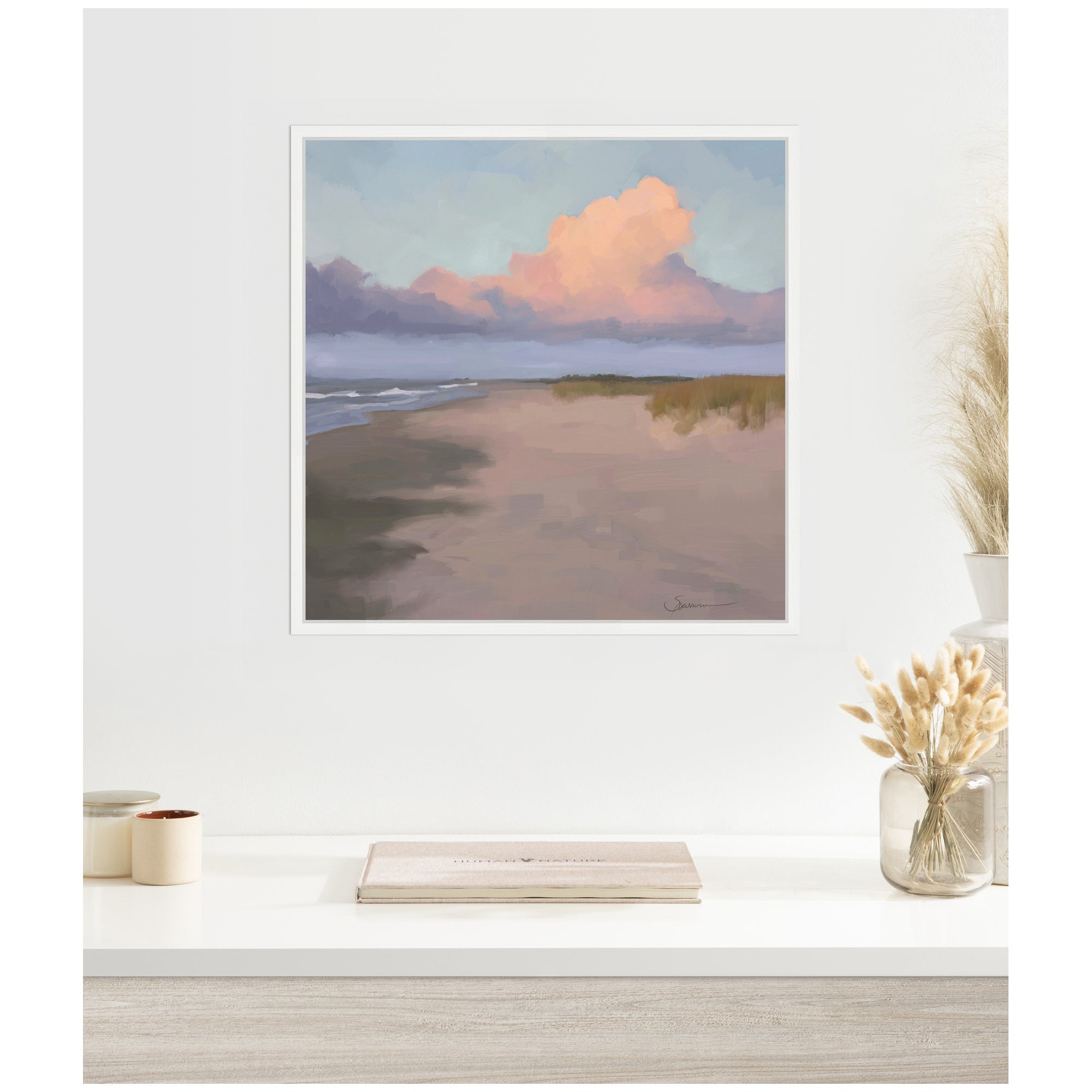 Framed Canvas 22 x 22 Sylvie White 6
