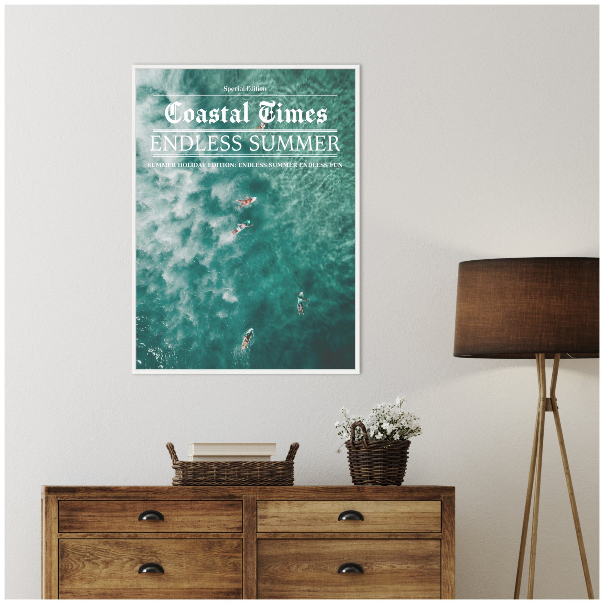 Endless Summer by Megan Ryan Framed Canvas Wall Art Print