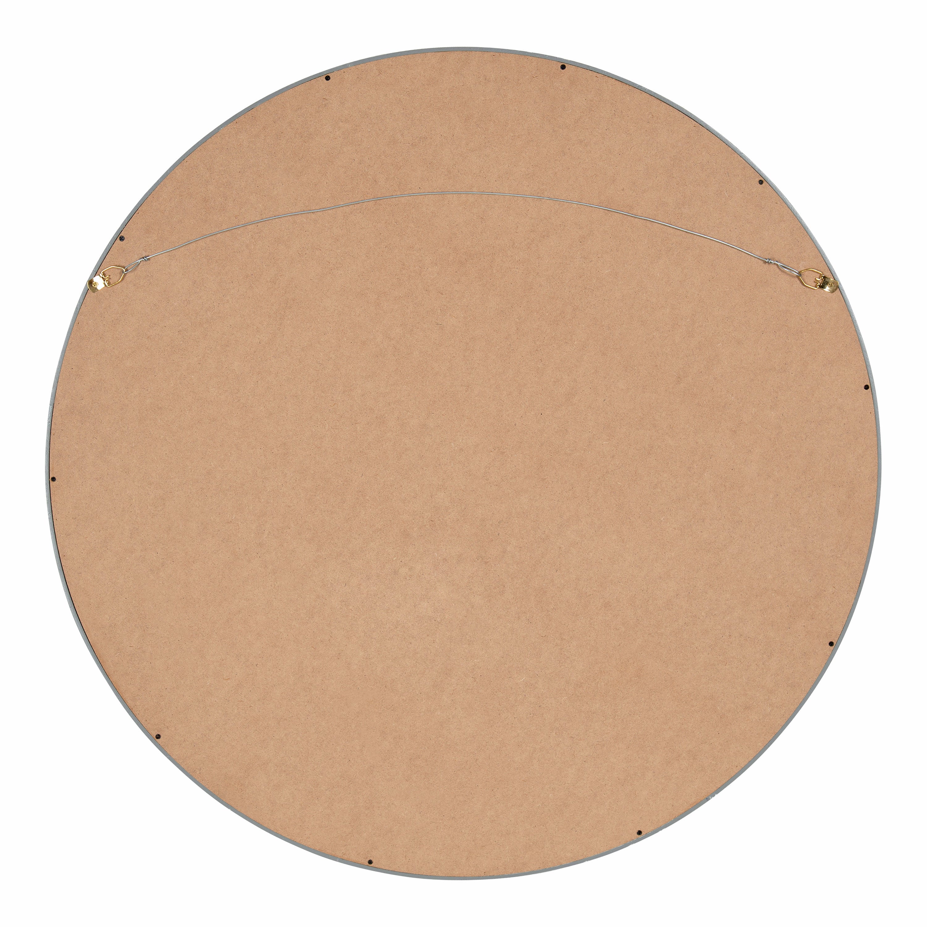 Round Mirror Gray 25.6" Diameter 4