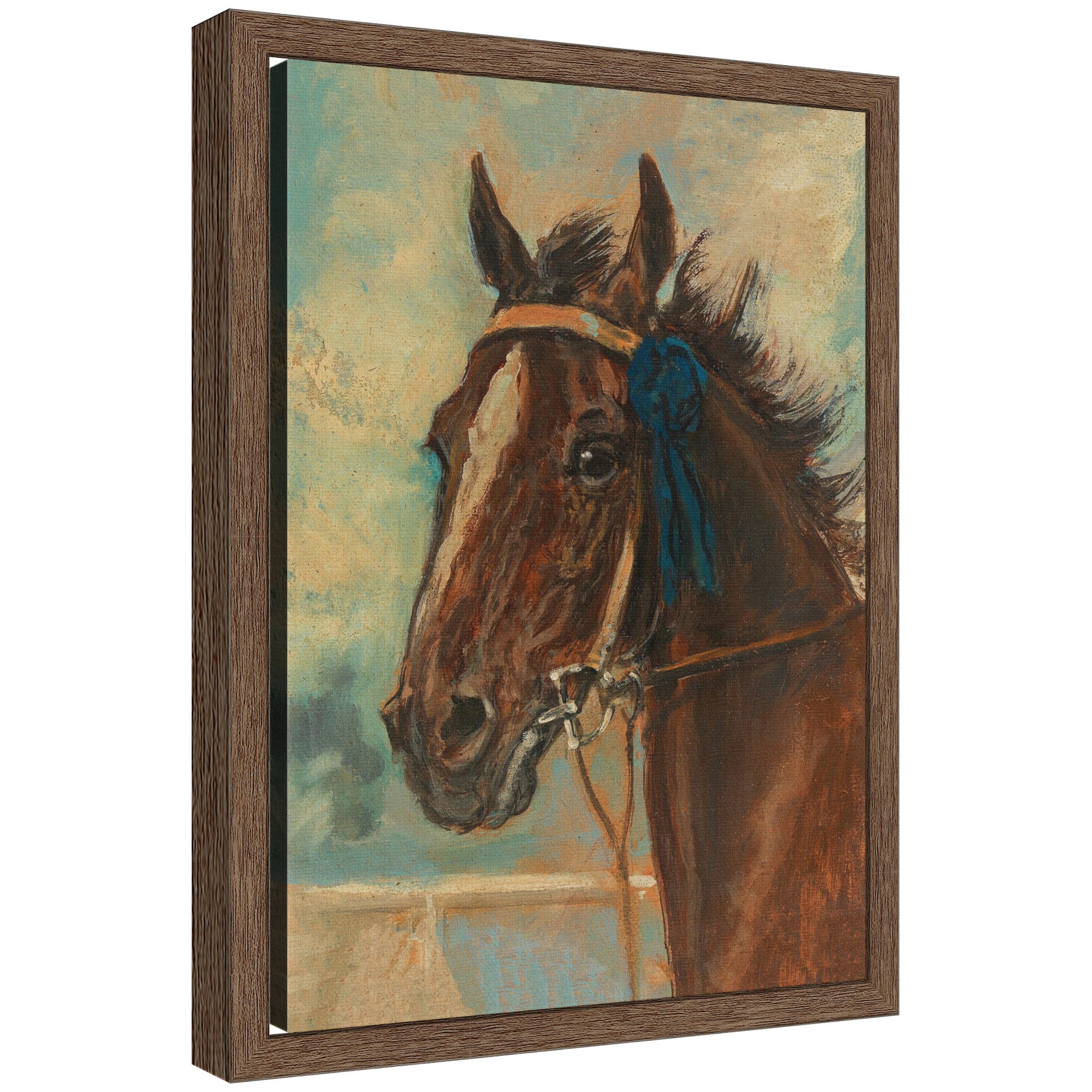 Framed Canvas 10x13 Sylvie Walnut 1