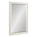 Rectangle Mirror White 28.5x40.5 1