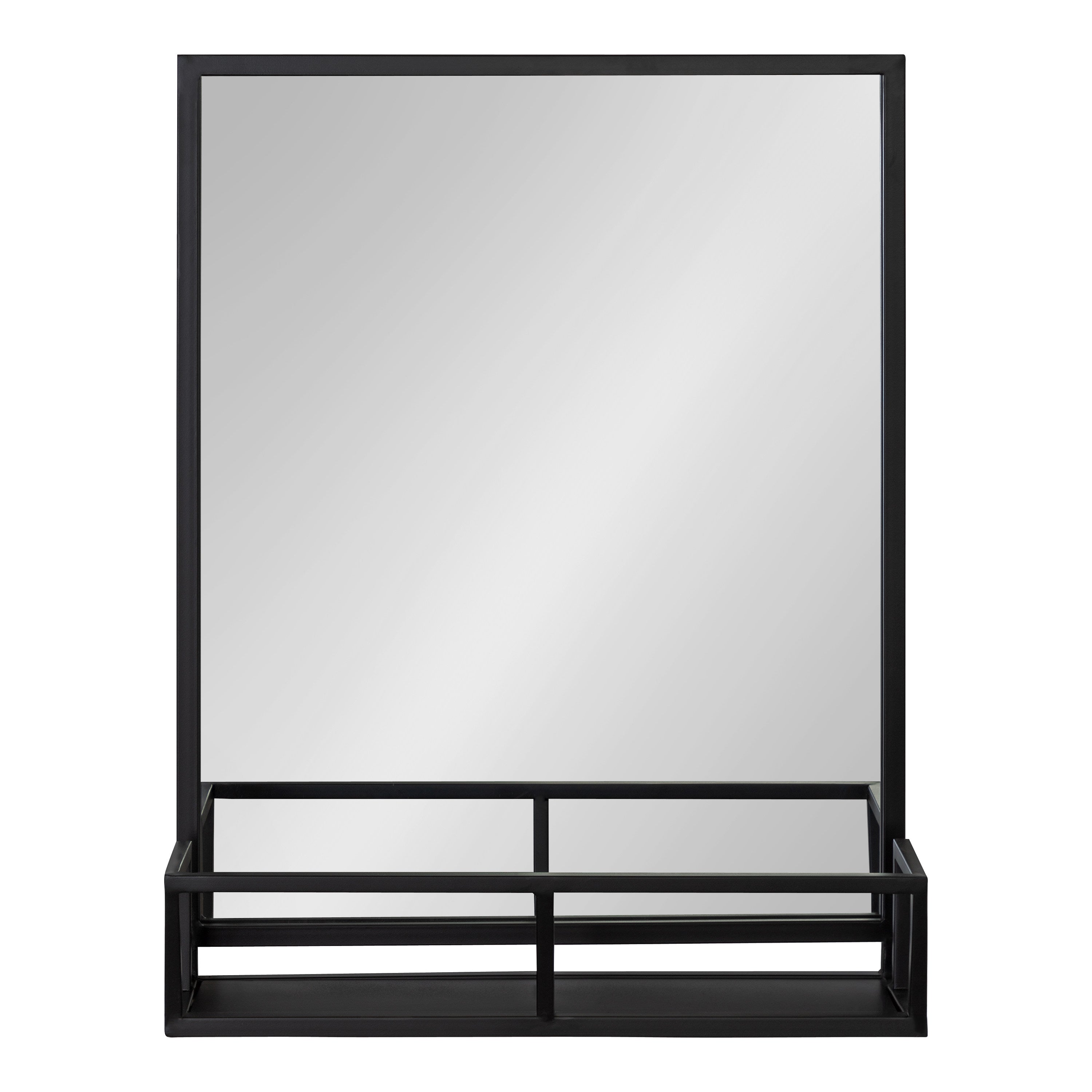 Jackson Metal Framed Mirror with Shelf