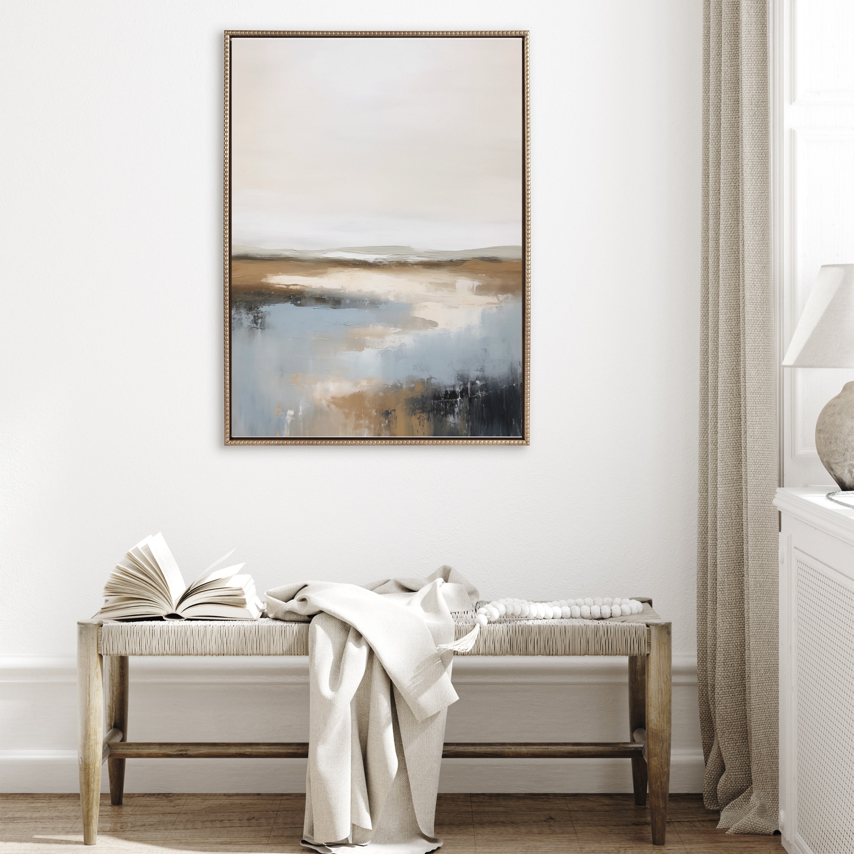 Framed Canvas 31.5x41.5 Sylvie Beaded Dark Gold 6