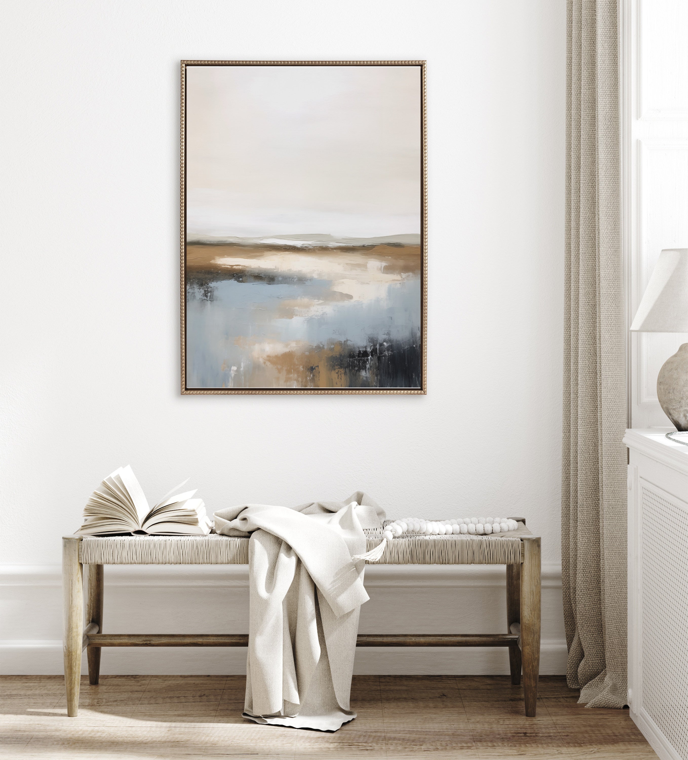 Framed Canvas 31.5x41.5 Sylvie Beaded Dark Gold 6