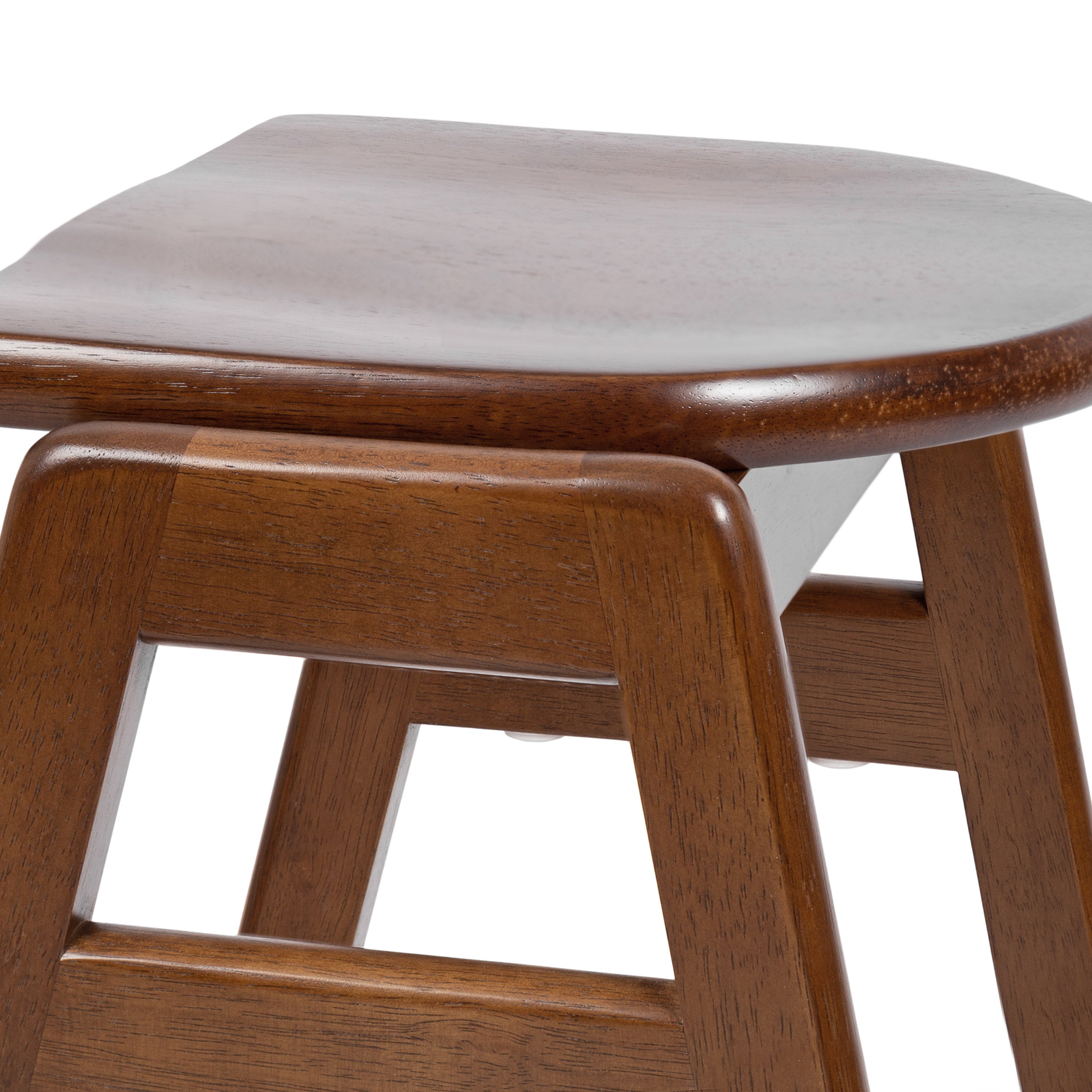 Bar Height Stool Walnut Brown 17x20x29 3