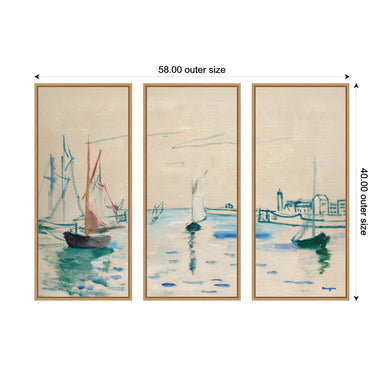 Art Set 3 Piece Set 18x40 Sylvie Natural 2
