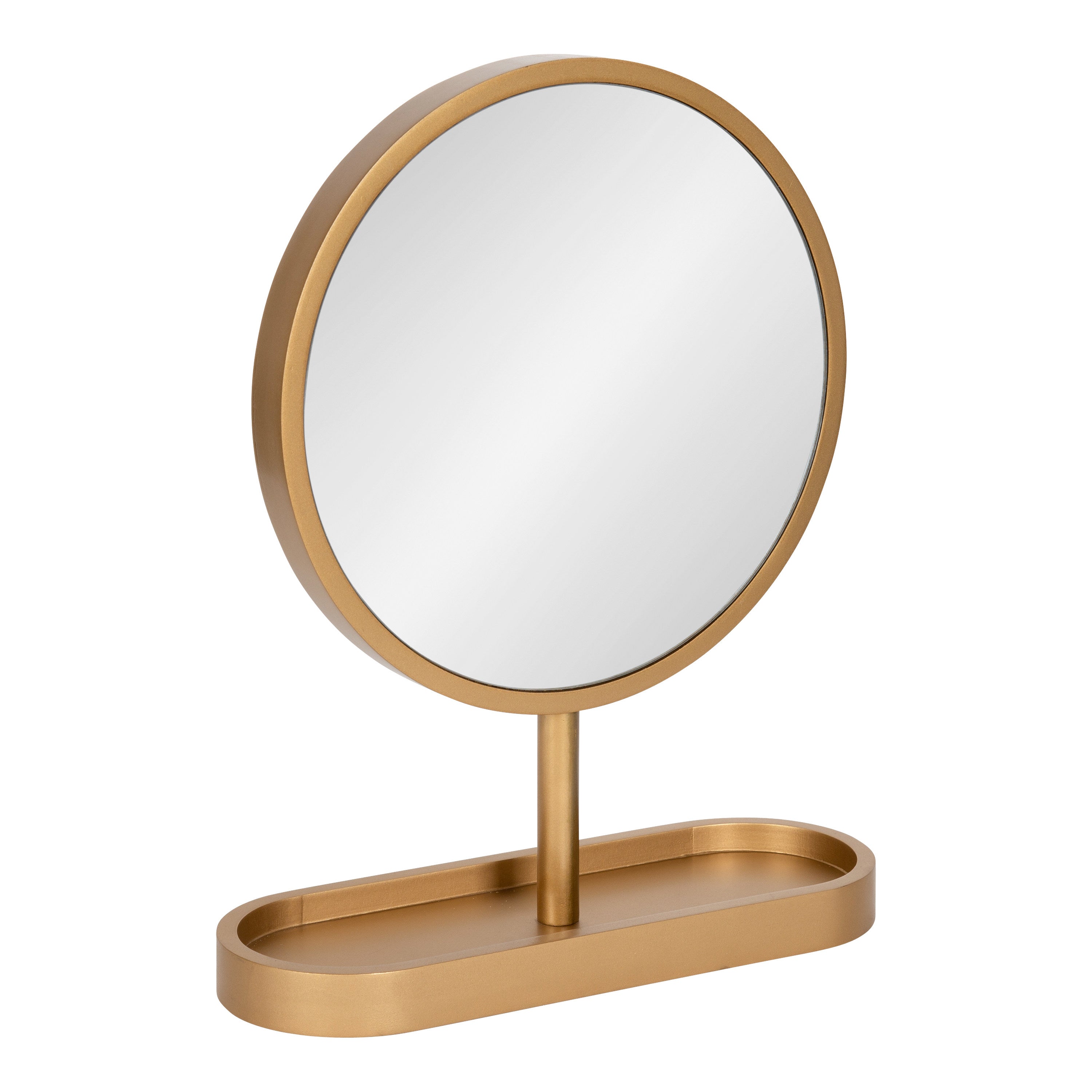 Tabletop Mirror Gold 17x21 1