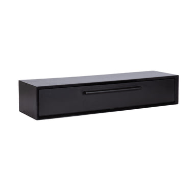 Floating Console Table Black 30x9x6 1
