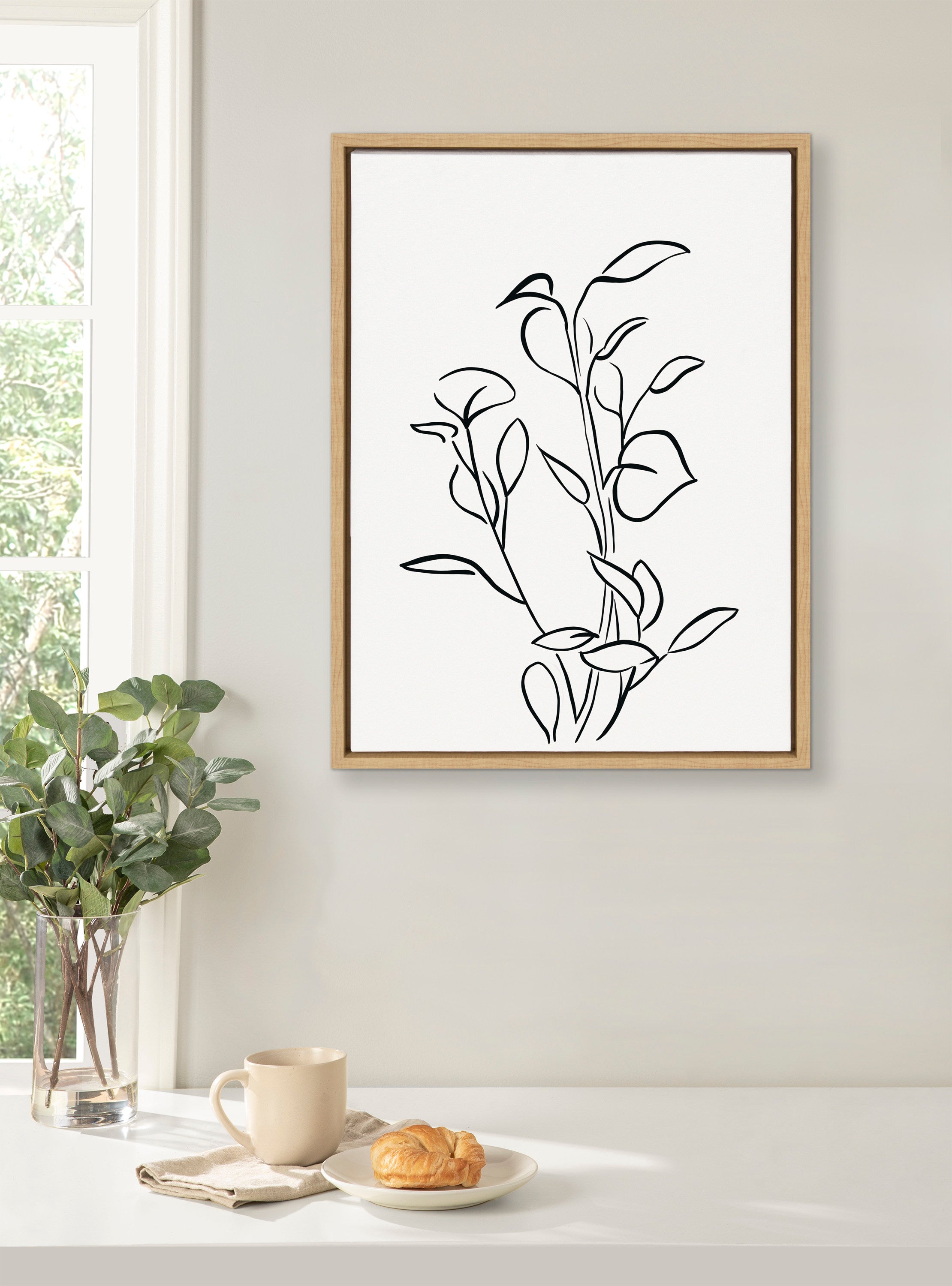 Framed Canvas Sylvie Natural 18x24 7