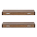 Floating Shelf 2 Piece 24 Inch Rustic Brown 4