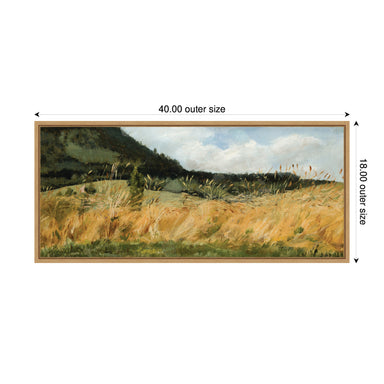 Framed Canvas 40x18 Sylvie Natural 2