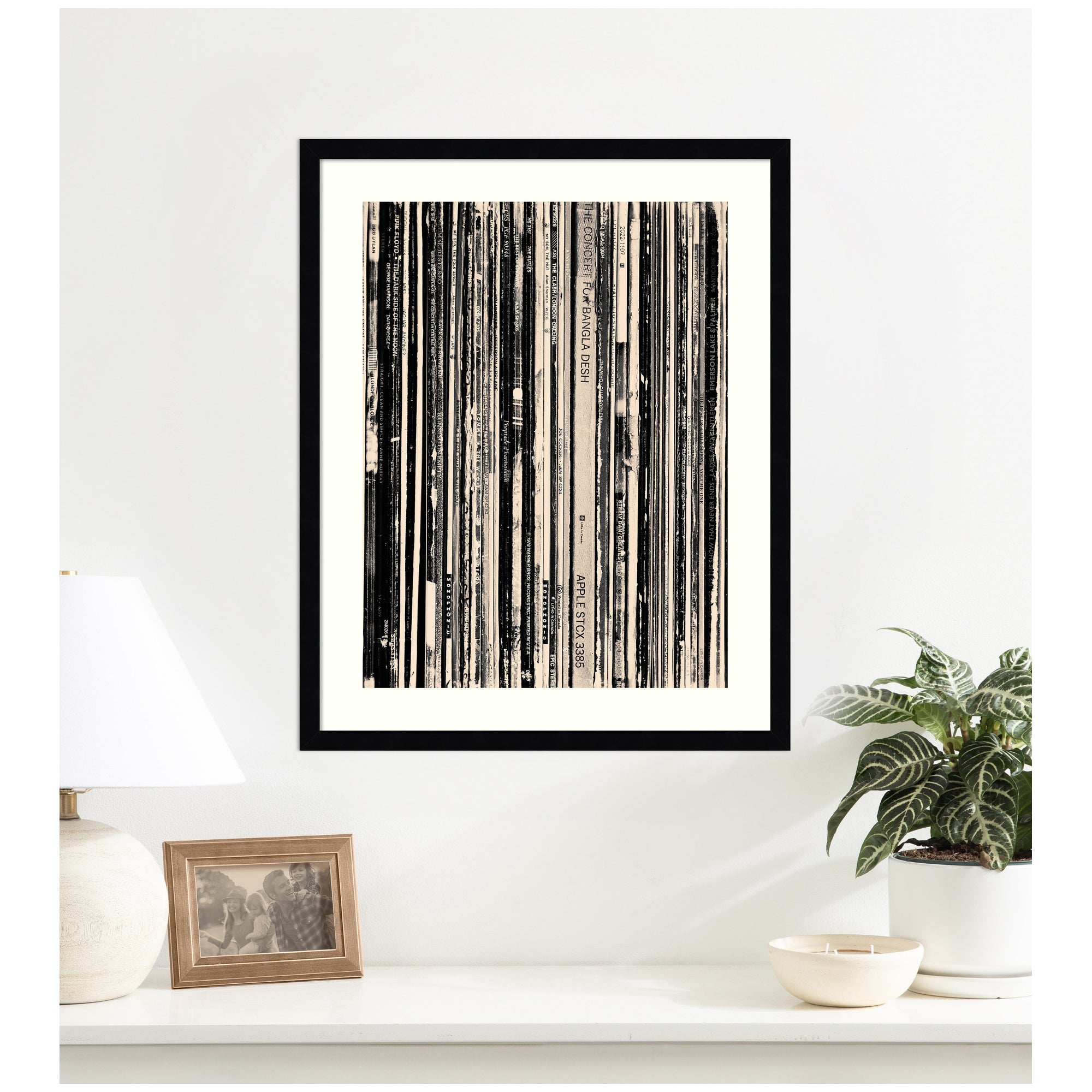 Framed Art Svelte Noir Black 20x25 7