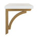 Floating Shelf 24" White Gold 3