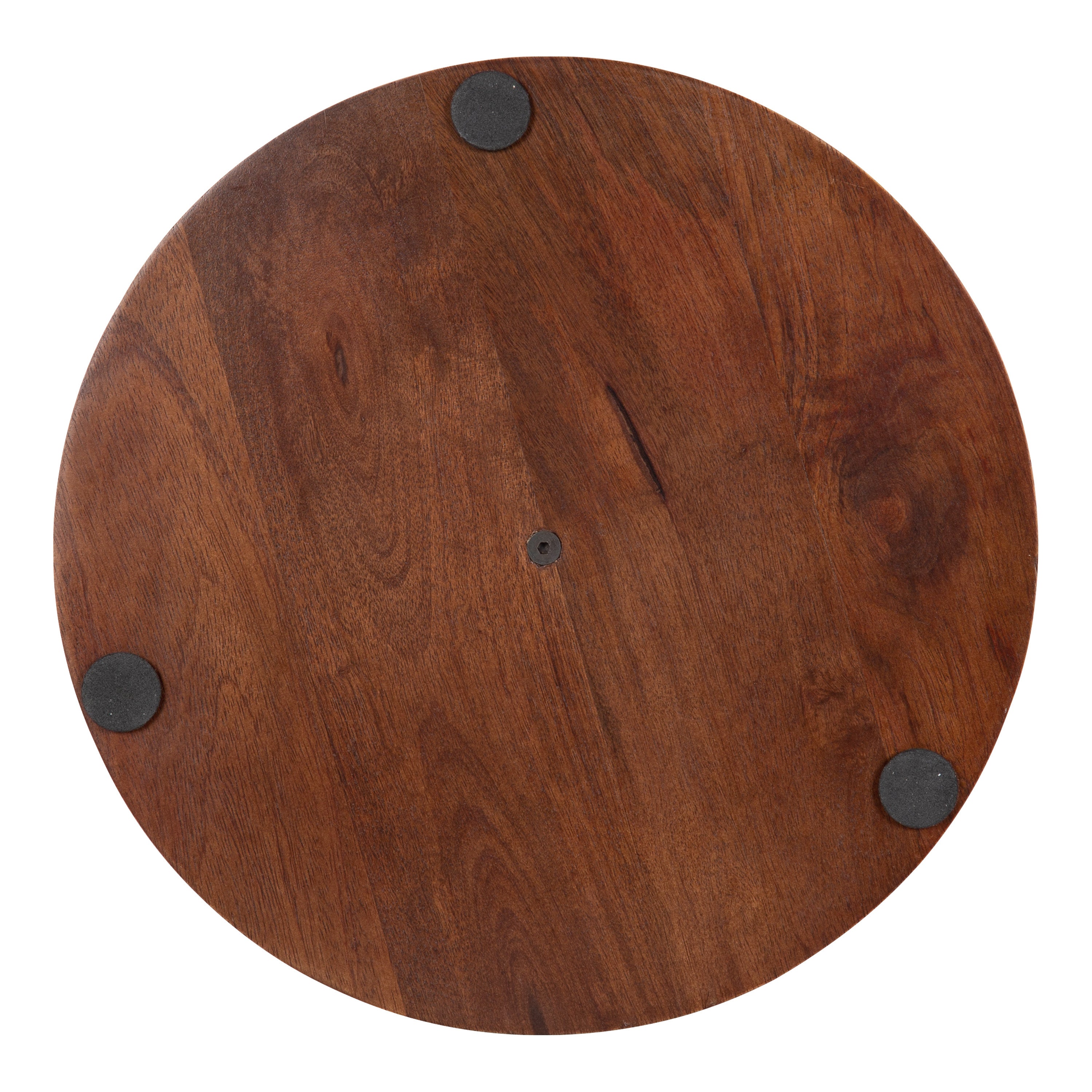 Tiered Tray Walnut Brown Gold 13x13x20 5