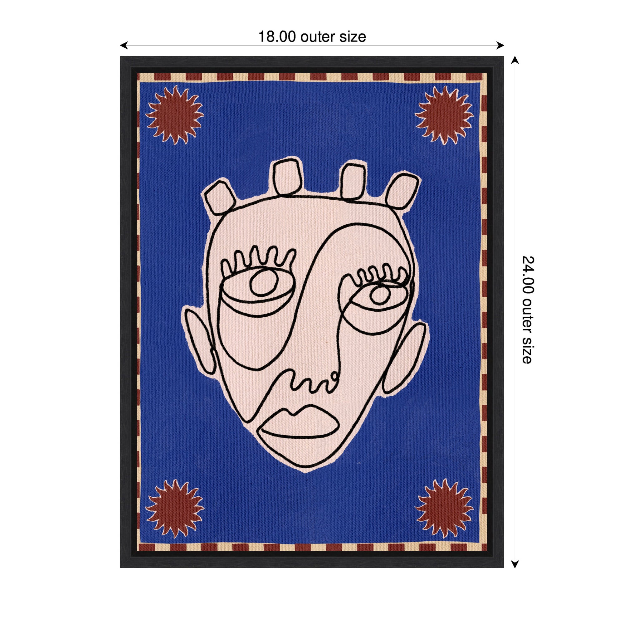 Sylvie Under The Sun 4 Framed Canvas by Shatha Al Dafai