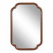 Scallop Mirror Walnut Brown 24x36 5