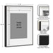 Wall Frame 11x14 matted to 8x10 Black White 2