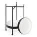 Side Table 15x15x24 Black White 6