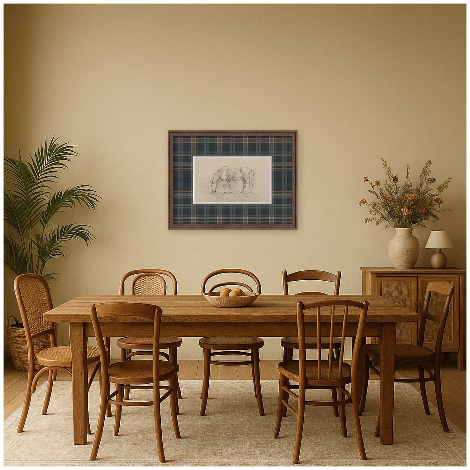 Framed Art 26x20 Florence Medium Brown 6