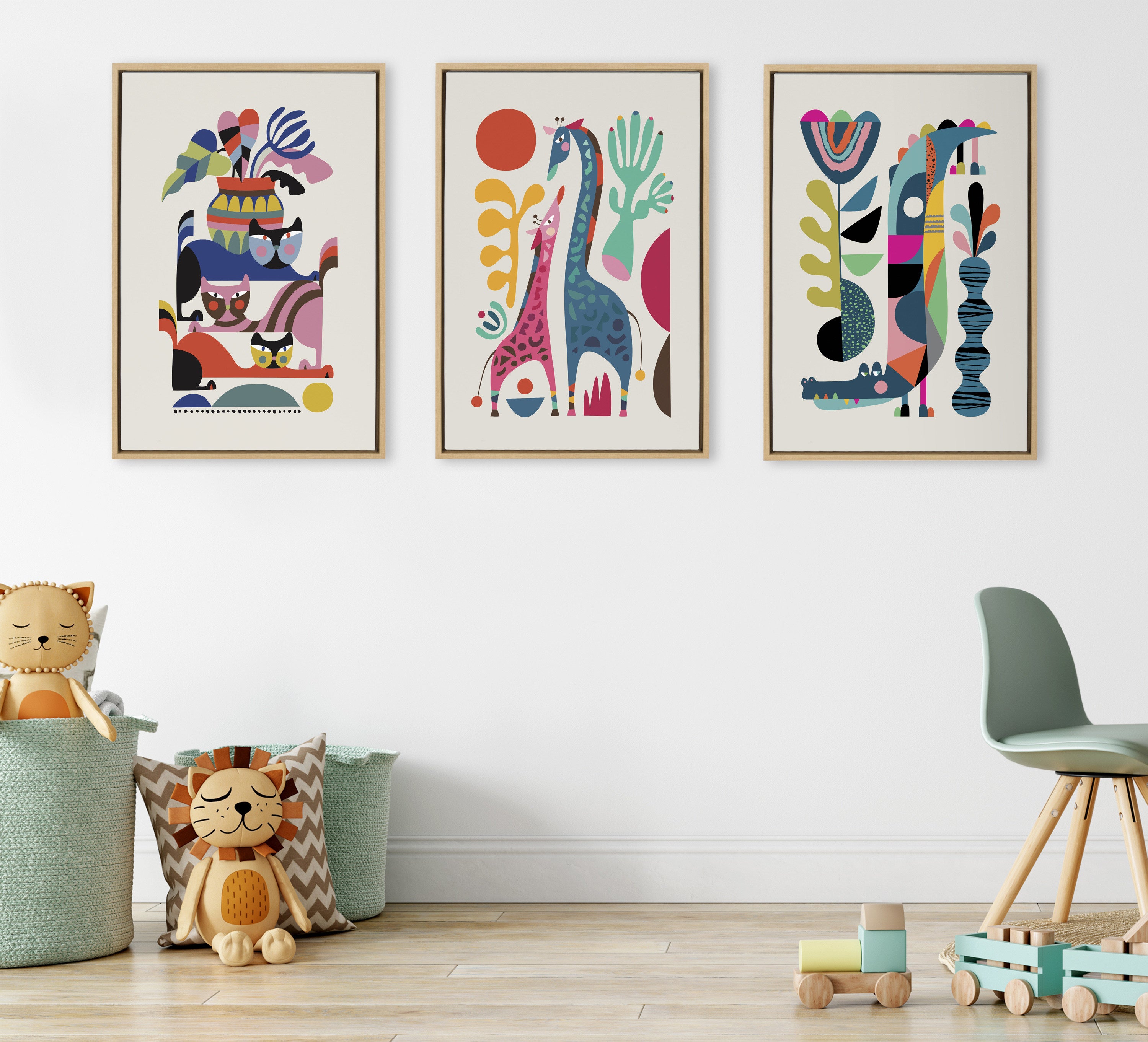Framed Canvas Sylvie Natural 23x33 6
