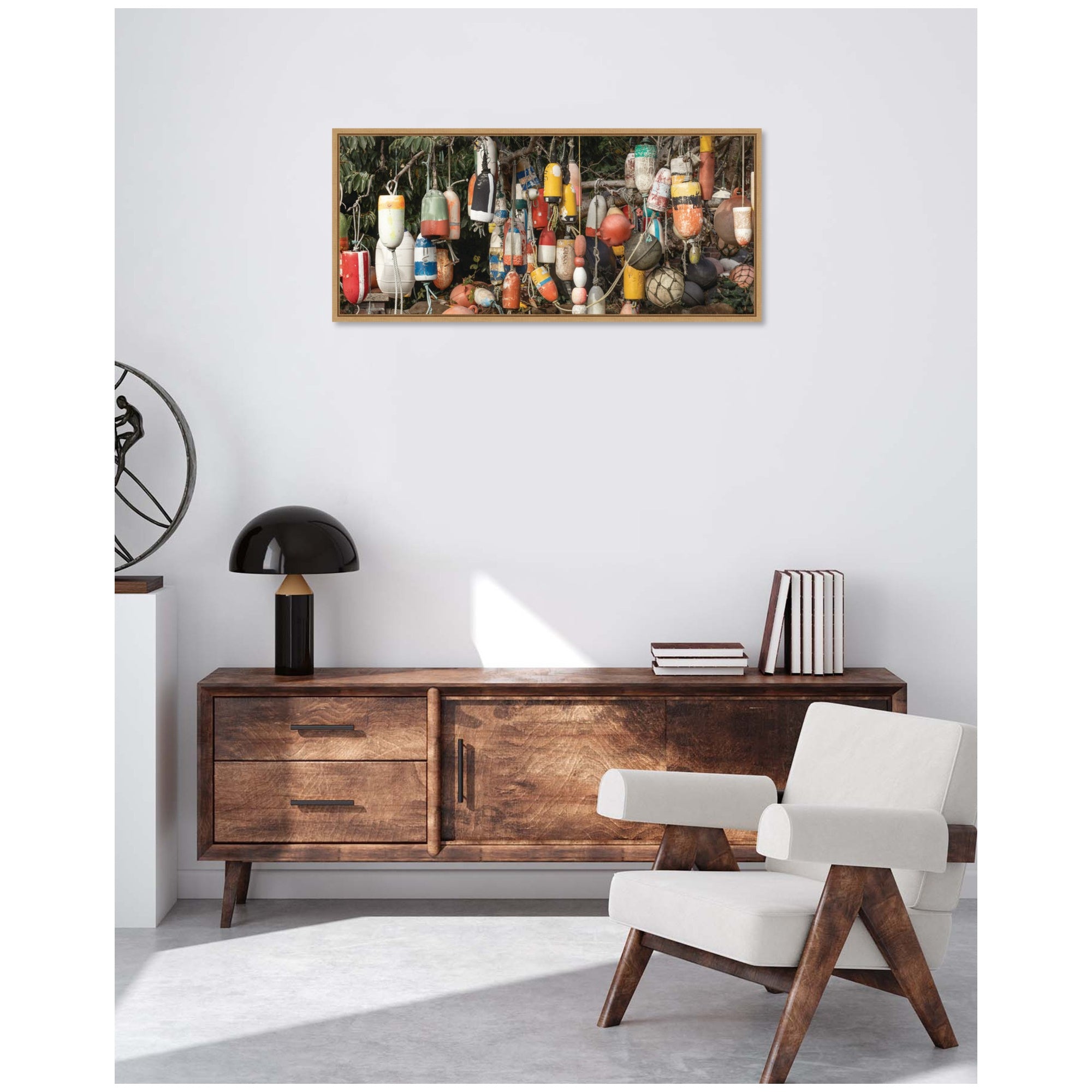 Framed Canvas 40 x 18 Sylvie Natural 5
