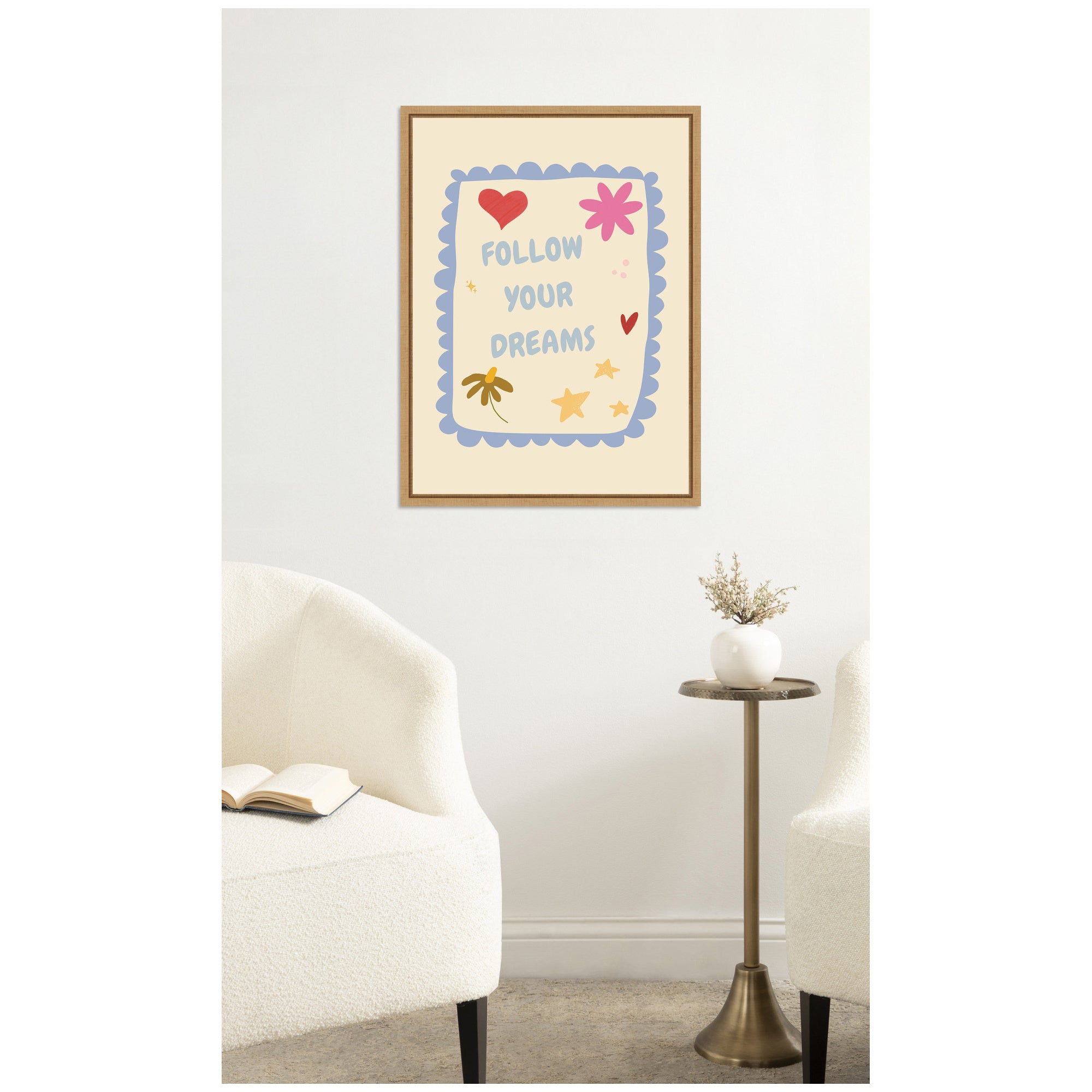 Follow Your Dreams by Laura Moss Framed Canvas Wall Art Print