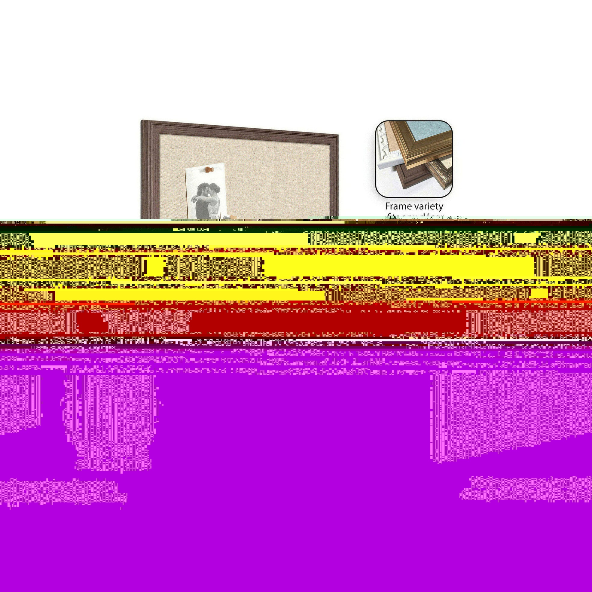 Pinboard 38x26 Woodgrain Stripe Mocha 5