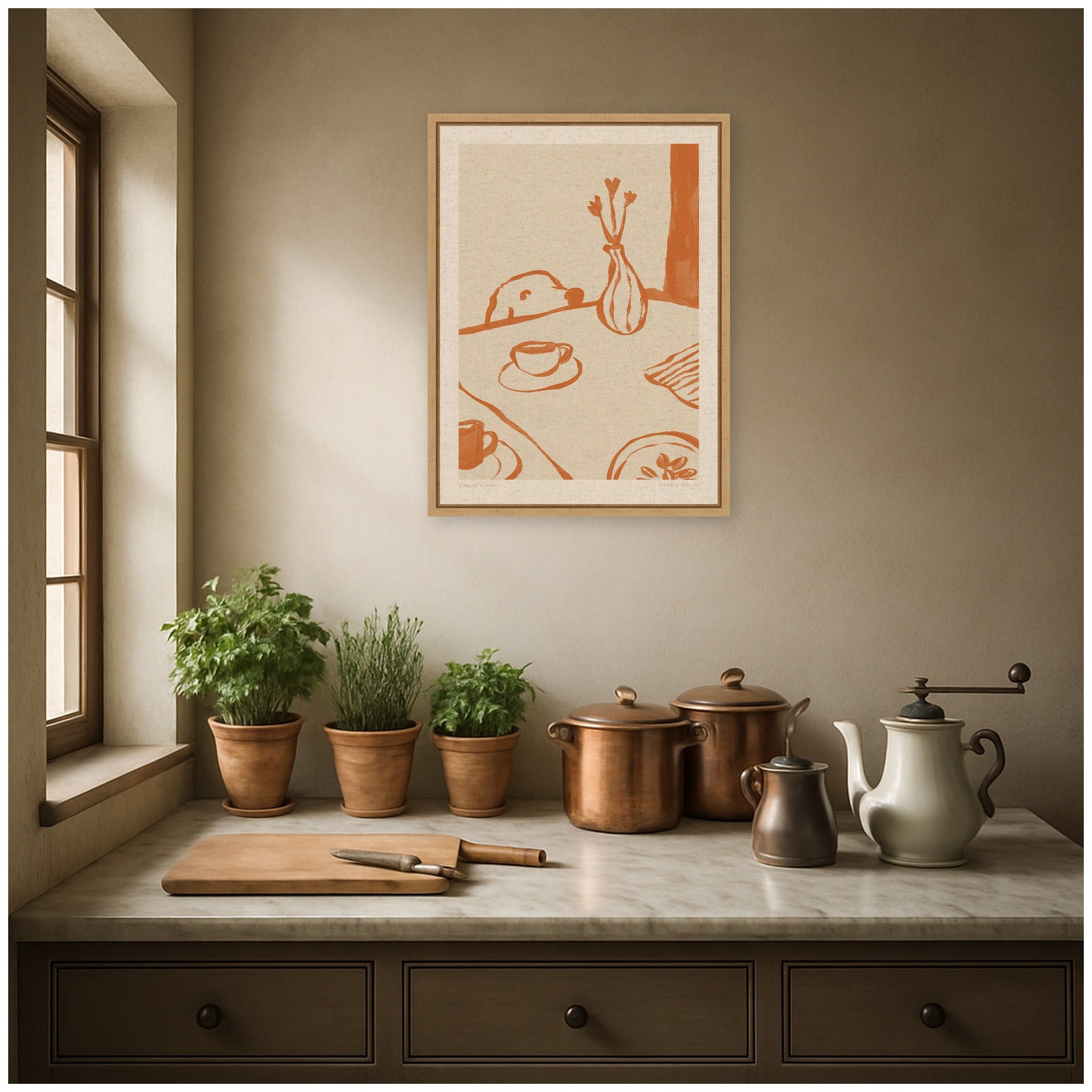 Framed Canvas 18x24 Sylvie Natural 5