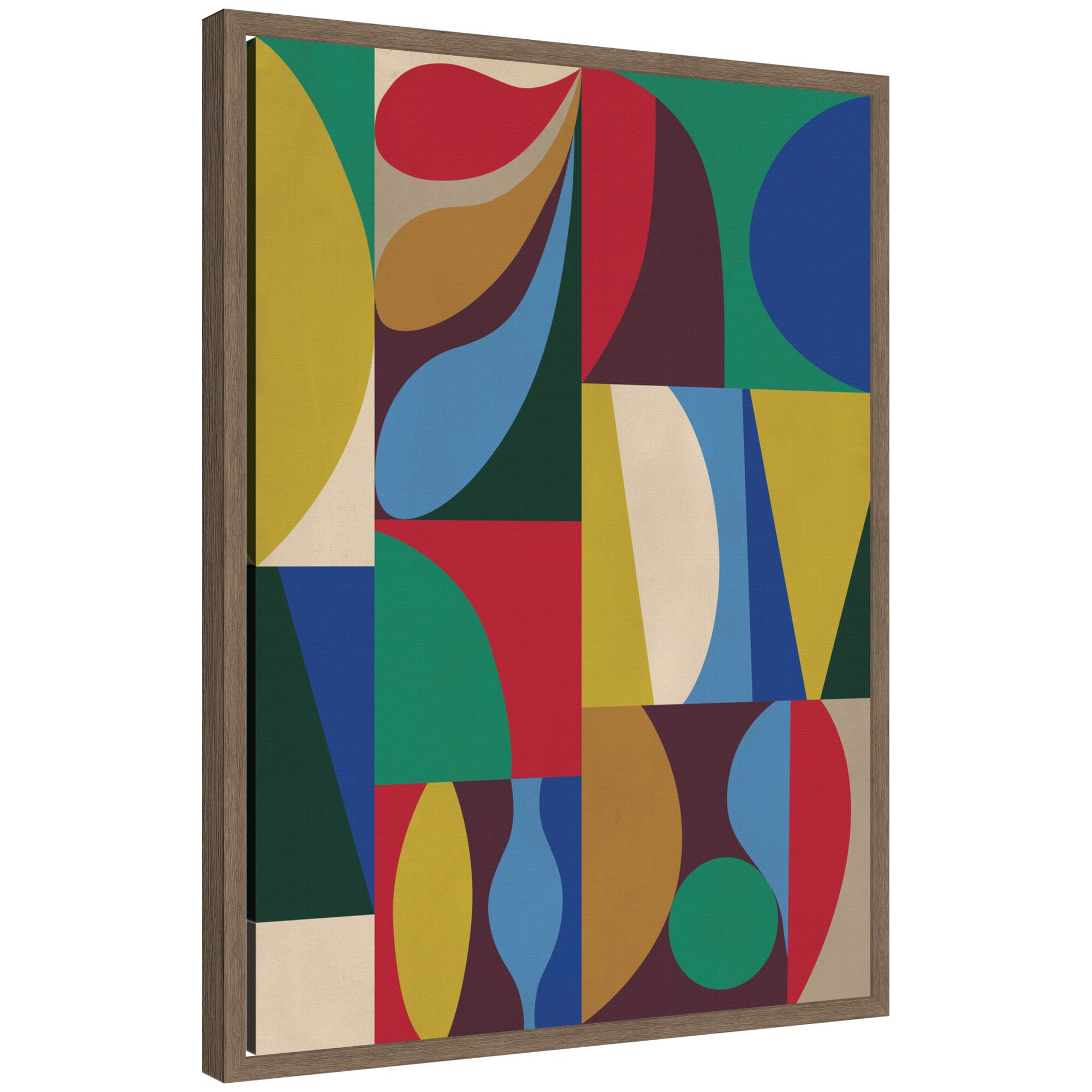 Abstract 04 by Rachel Lee Framed Canvas Wall Art Print