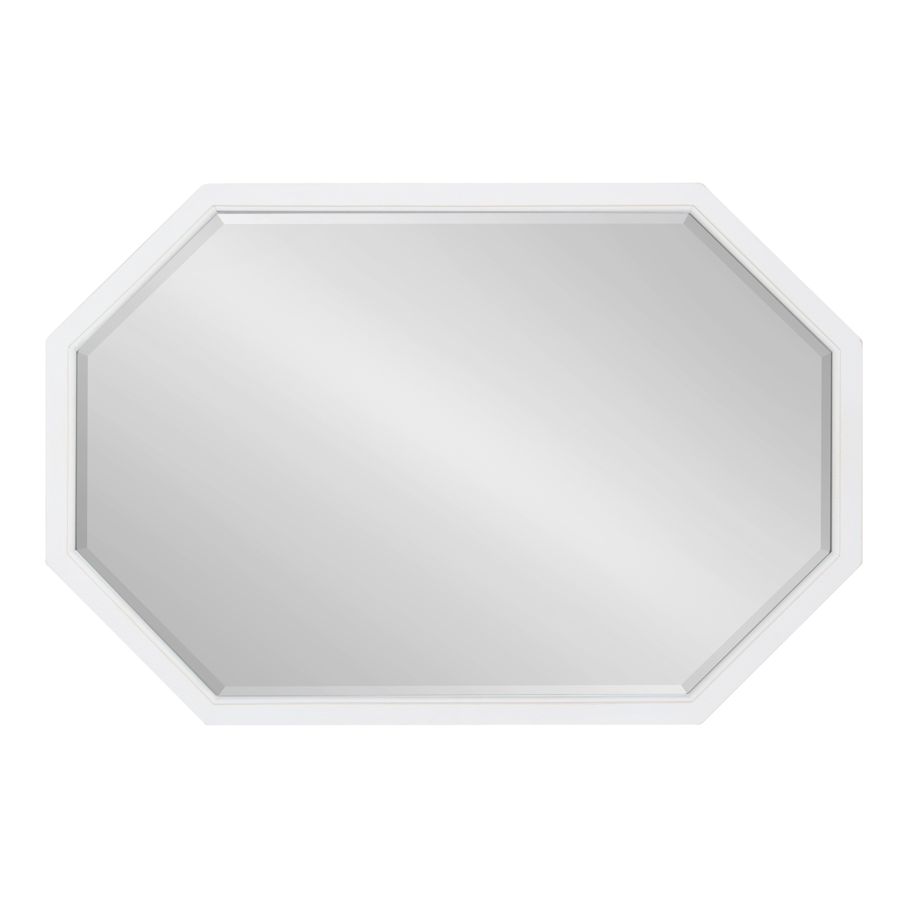 Octagon Mirror White 24x36 2